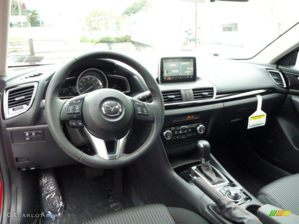 2014 Mazda MAZDA3 i Touring 5 Door Black Dashboard Photo #86080954