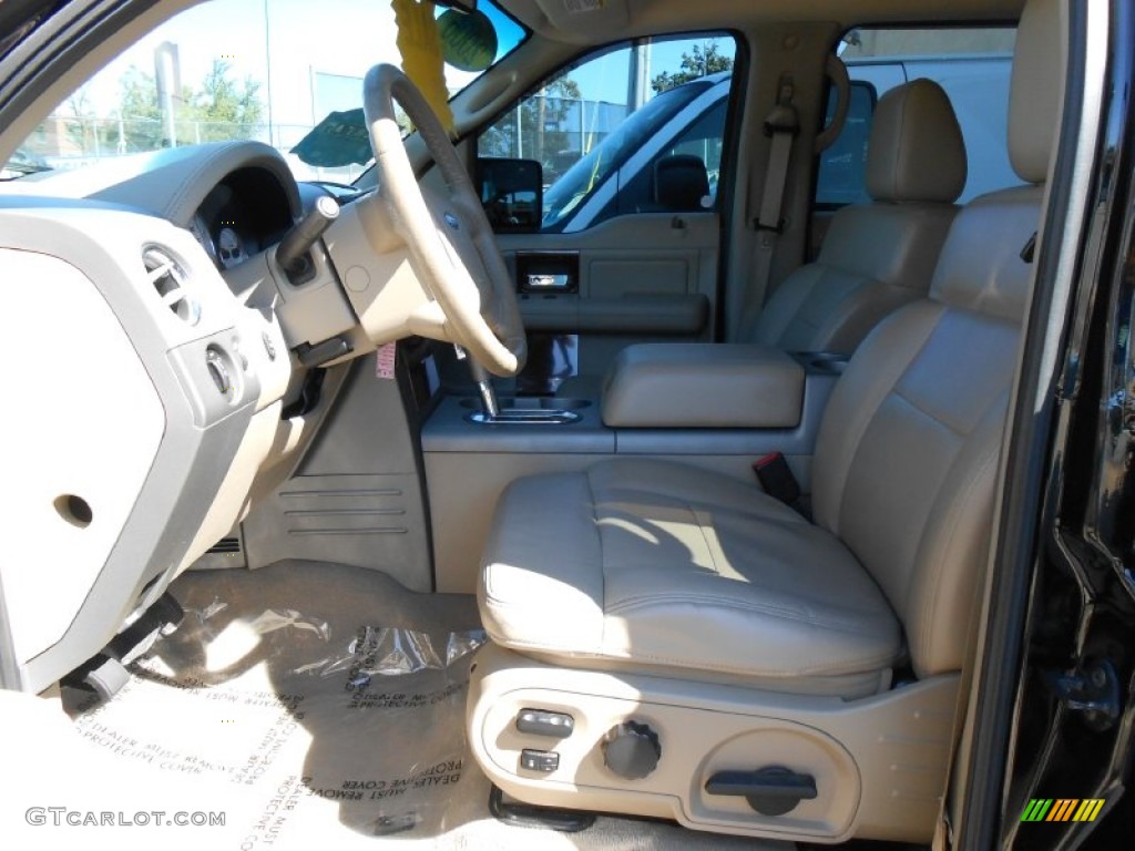 2006 F150 Lariat SuperCrew 4x4 - Black / Tan photo #8