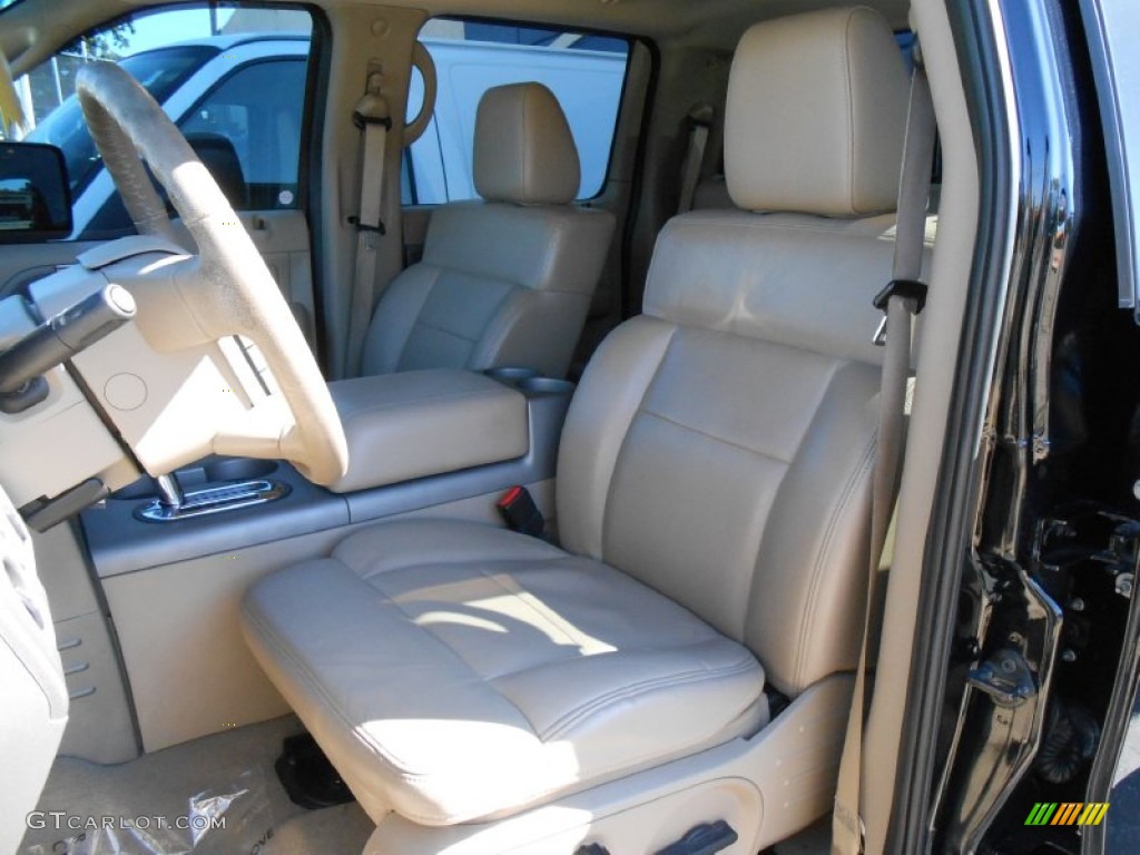 2006 F150 Lariat SuperCrew 4x4 - Black / Tan photo #9