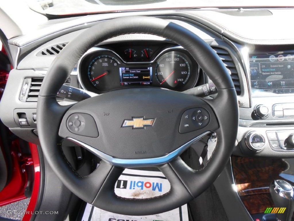 2014 Chevrolet Impala LT Jet Black Steering Wheel Photo #86086291