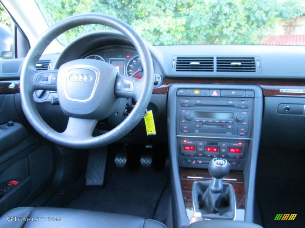 2006 Audi A4 3.2 Sedan Ebony Dashboard Photo #86086366