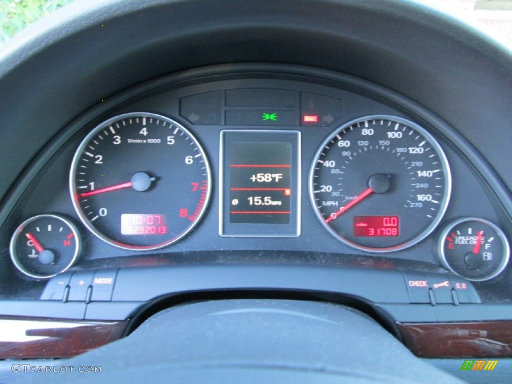 2006 Audi A4 3.2 Sedan Gauges Photo #86086443