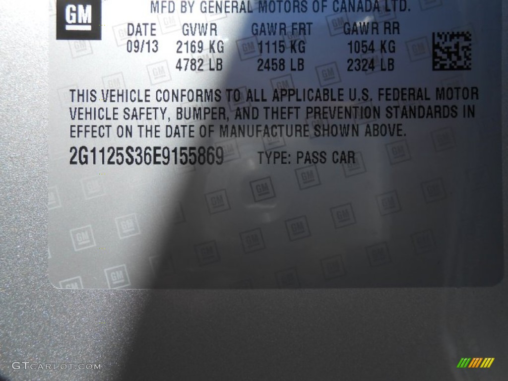 2014 Impala LT - Silver Ice Metallic / Jet Black photo #14