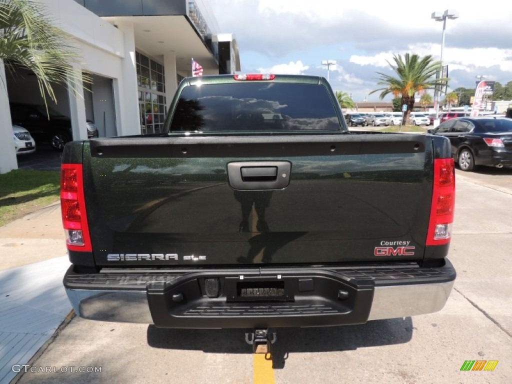 2013 Sierra 1500 SLE Crew Cab - Mineral Green Metallic / Light Titanium/Dark Titanium photo #3