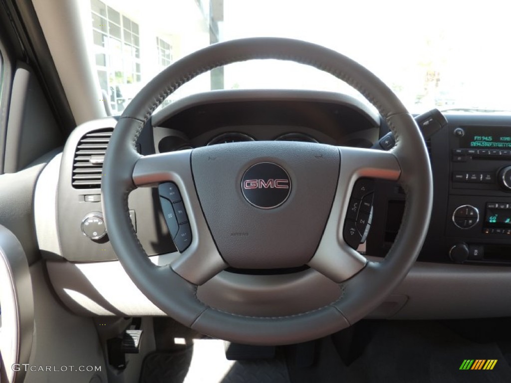 2013 Sierra 1500 SLE Crew Cab - Mineral Green Metallic / Light Titanium/Dark Titanium photo #14