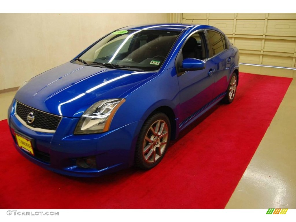 2008 Sentra SE-R - Sapphire Blue / SE-R Charcoal photo #3