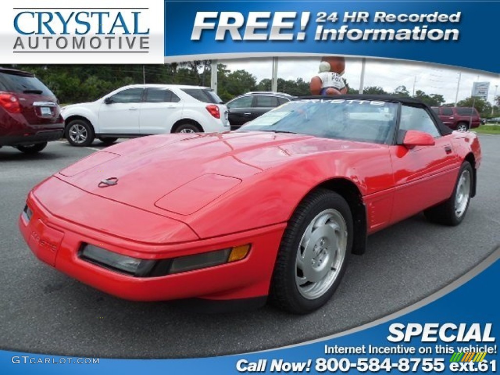 1995 Corvette Convertible - Torch Red / Red photo #1