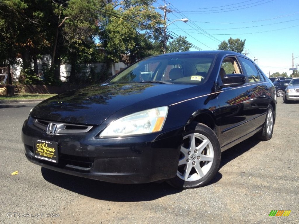 2003 Accord EX V6 Sedan - Nighthawk Black Pearl / Ivory photo #1