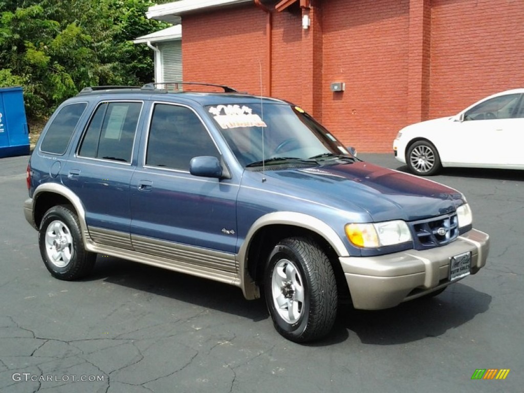 2001 Sportage EX 4x4 - Slate Blue / Brown photo #1