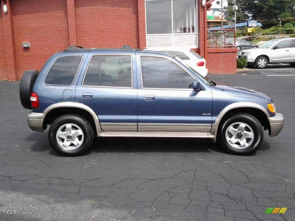 2001 Sportage EX 4x4 - Slate Blue / Brown photo #2