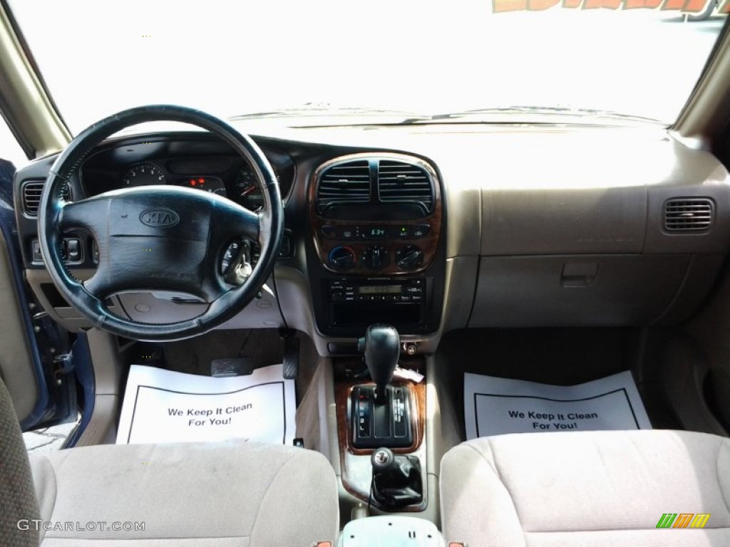 2001 Sportage EX 4x4 - Slate Blue / Brown photo #10