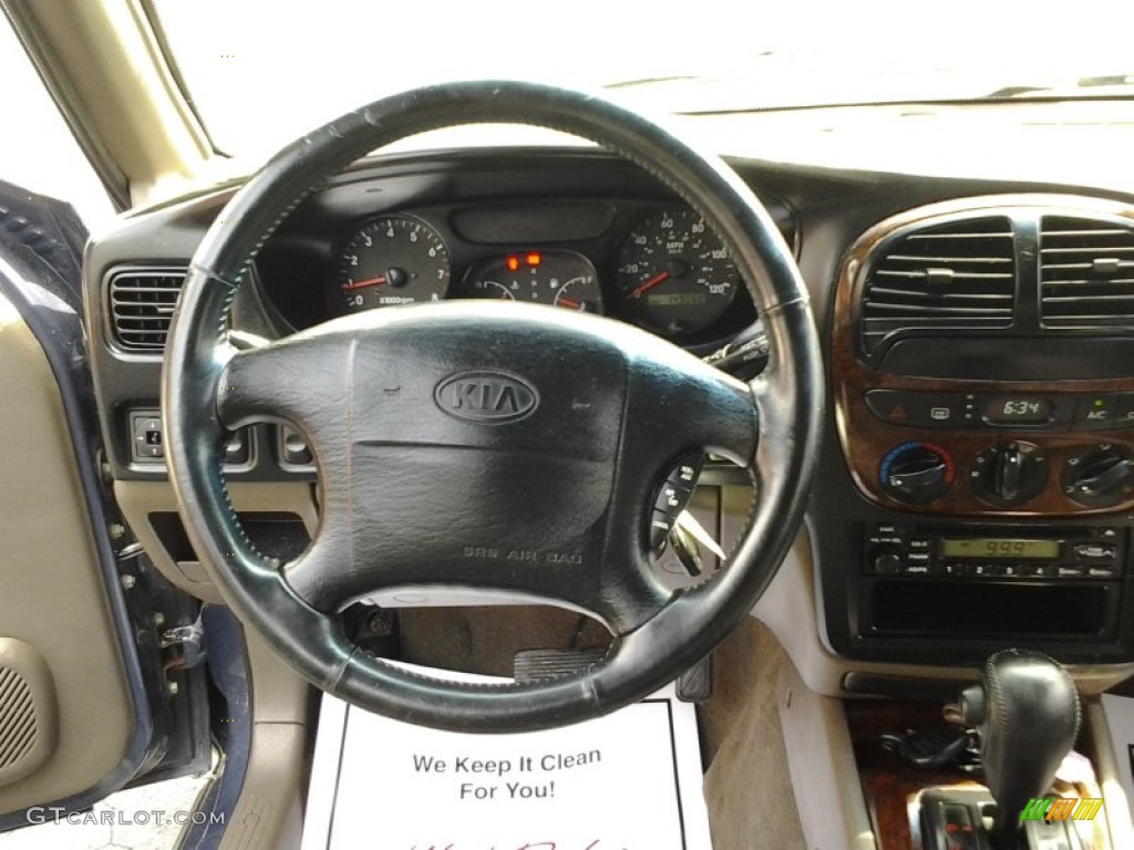 2001 Sportage EX 4x4 - Slate Blue / Brown photo #11