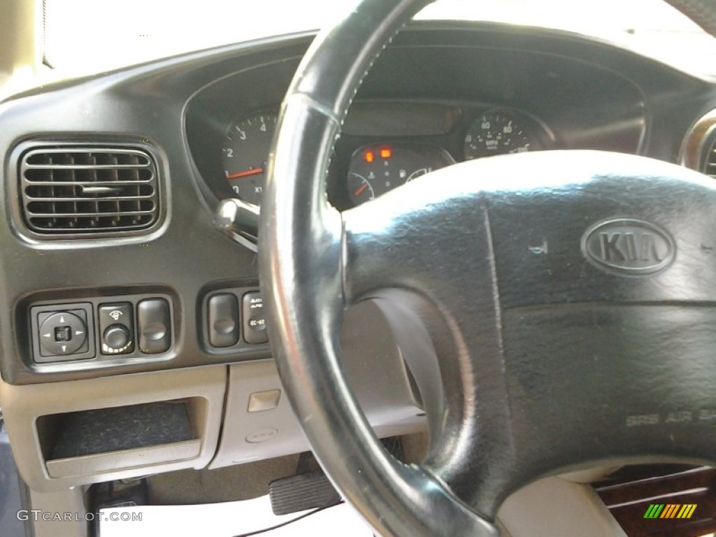 2001 Sportage EX 4x4 - Slate Blue / Brown photo #14