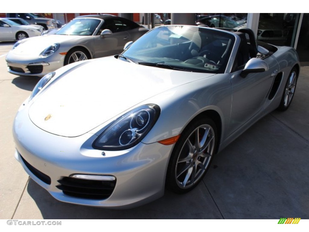 Rhodium Silver Metallic 2014 Porsche Boxster S Exterior Photo #86090134