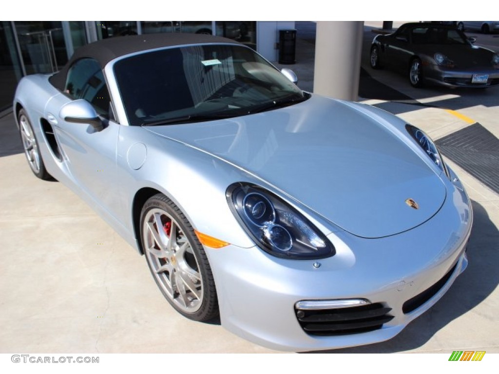 Rhodium Silver Metallic 2014 Porsche Boxster S Exterior Photo #86090275