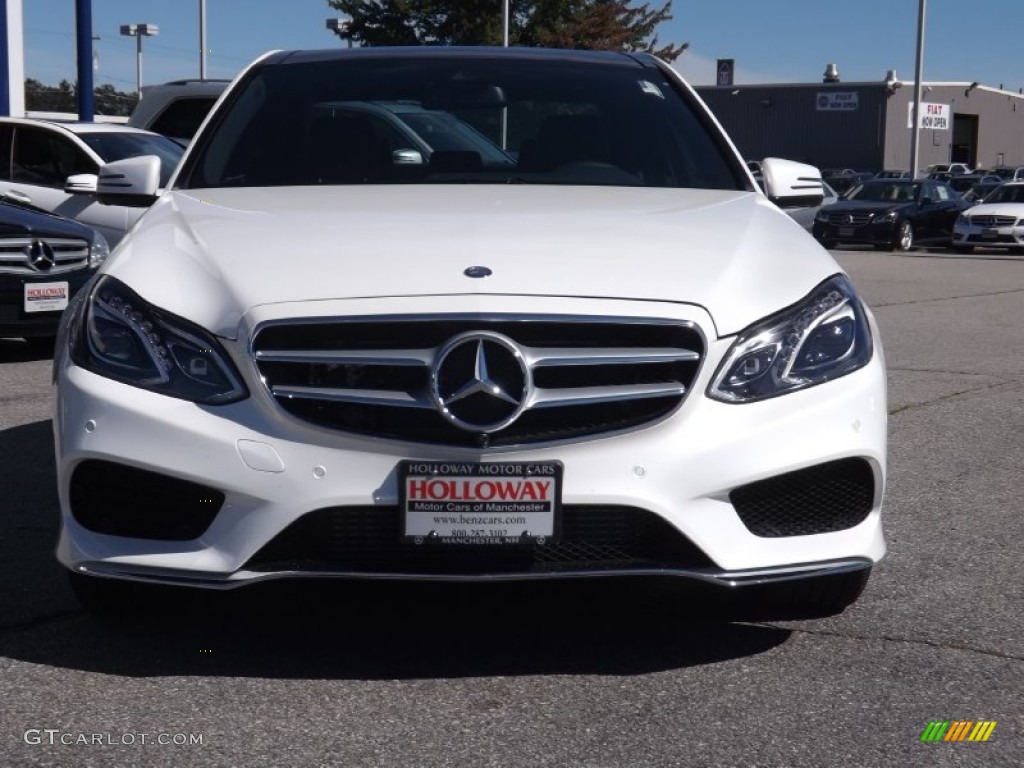 2014 E E250 BlueTEC Sedan - Diamond White Metallic / Black photo #2