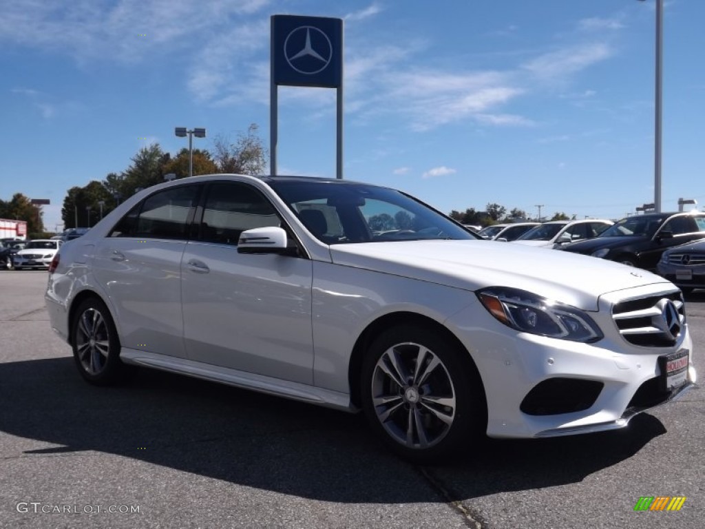 2014 E E250 BlueTEC Sedan - Diamond White Metallic / Black photo #3