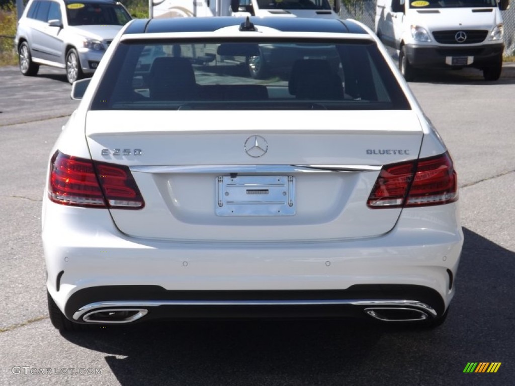 2014 E E250 BlueTEC Sedan - Diamond White Metallic / Black photo #4