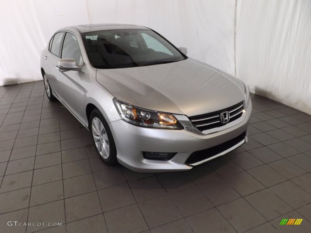 2014 Accord EX-L Sedan - Alabaster Silver Metallic / Black photo #1