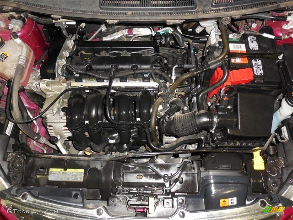 2011 Ford Fiesta SEL Sedan 1.6 Liter DOHC 16-Valve Ti-VCT Duratec 4 Cylinder Engine Photo #86091820