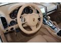 Luxor Beige Steering Wheel Photo for 2014 Porsche Cayenne #86091901