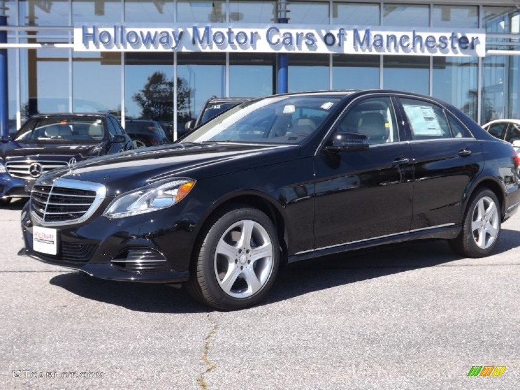 2014 E 350 4Matic Sedan - Black / Silk Beige/Espresso Brown photo #1