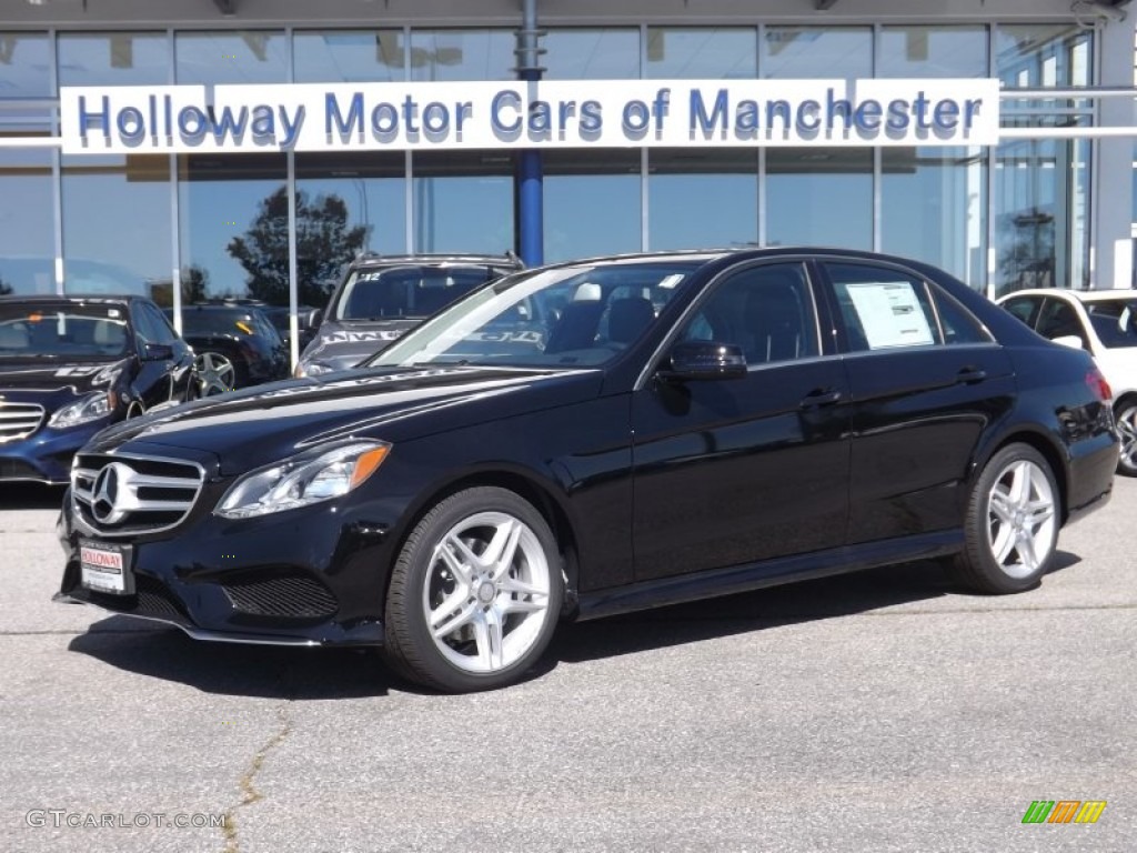 2014 E 350 4Matic Sedan - Black / Black photo #1