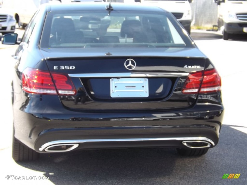2014 E 350 4Matic Sedan - Black / Black photo #4