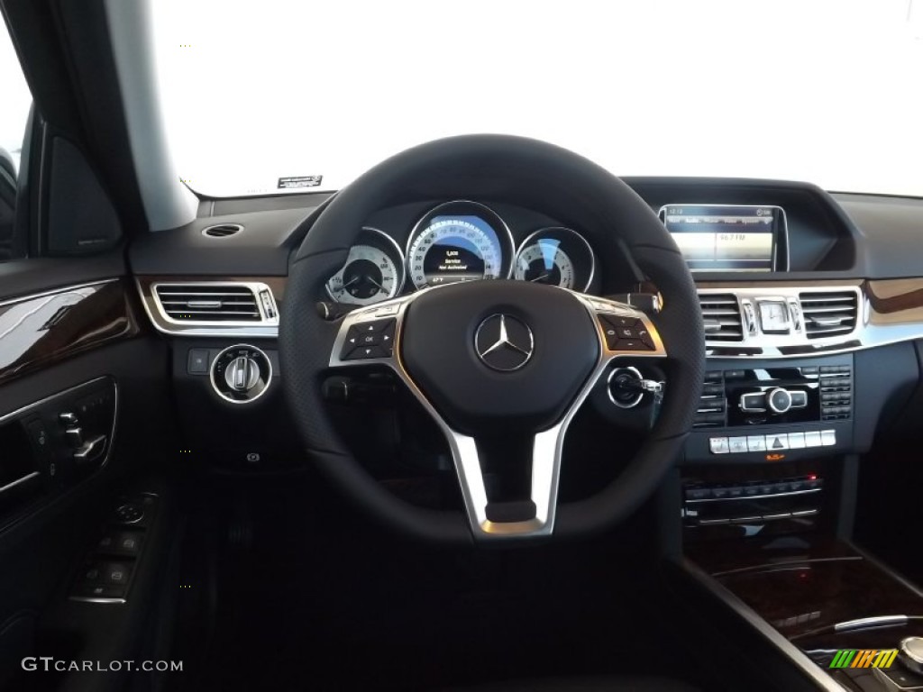 2014 E 350 4Matic Sedan - Black / Black photo #7