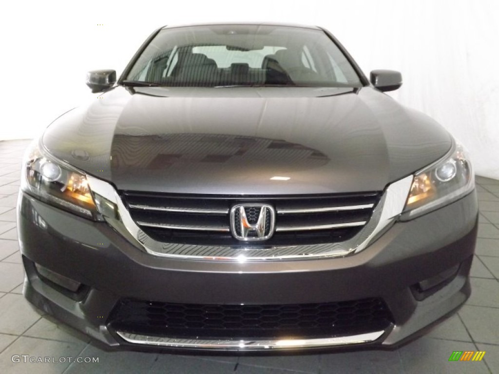 2014 Accord EX-L Sedan - Modern Steel Metallic / Gray photo #2