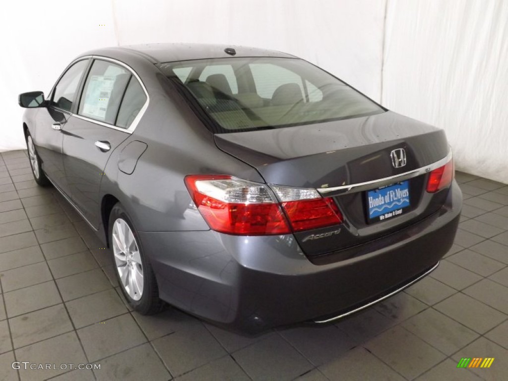 2014 Accord EX-L Sedan - Modern Steel Metallic / Gray photo #6
