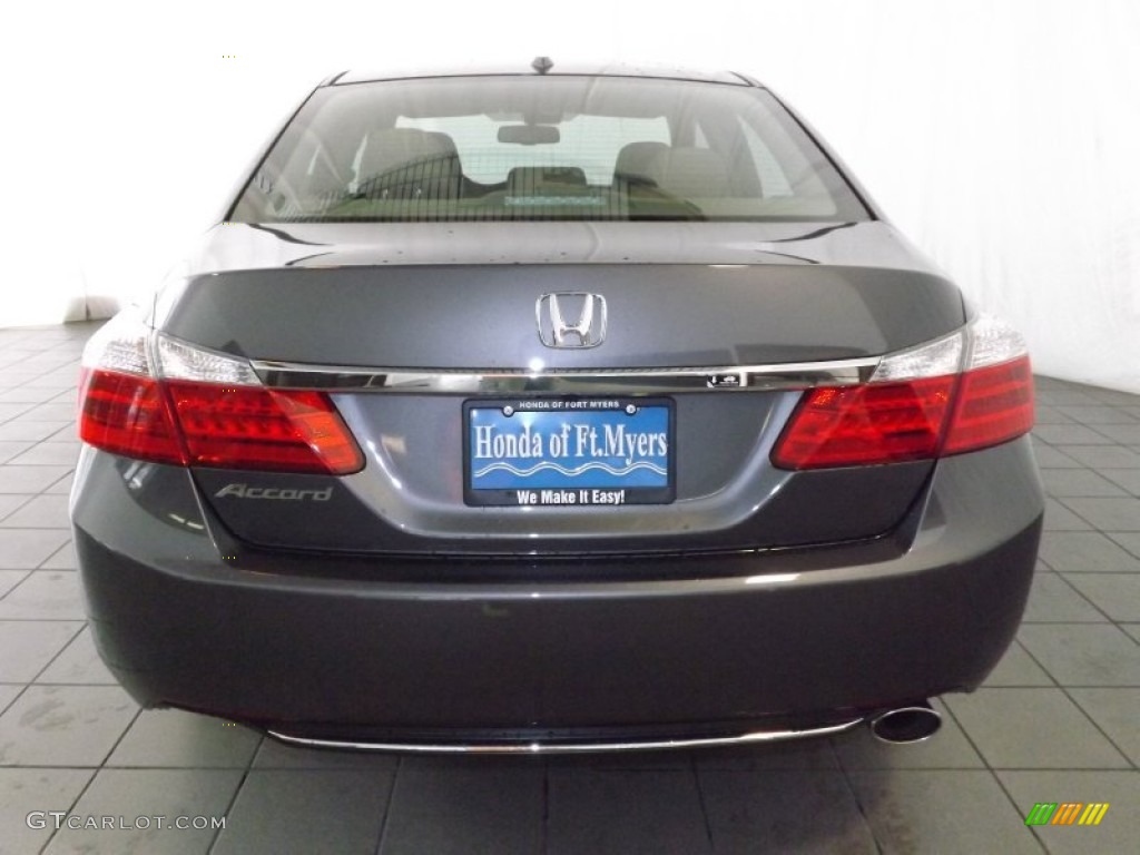 2014 Accord EX-L Sedan - Modern Steel Metallic / Gray photo #7
