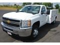 2014 Summit White Chevrolet Silverado 3500HD WT Regular Cab Utility Truck  photo #2