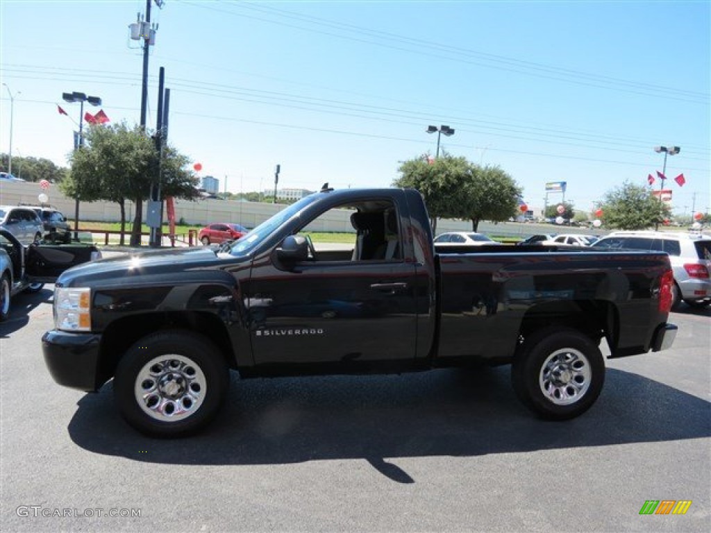 2009 Silverado 1500 Regular Cab - Black / Dark Titanium photo #4