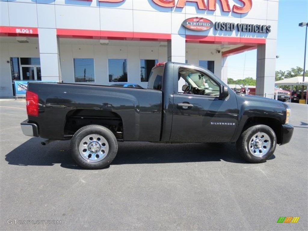 2009 Silverado 1500 Regular Cab - Black / Dark Titanium photo #8