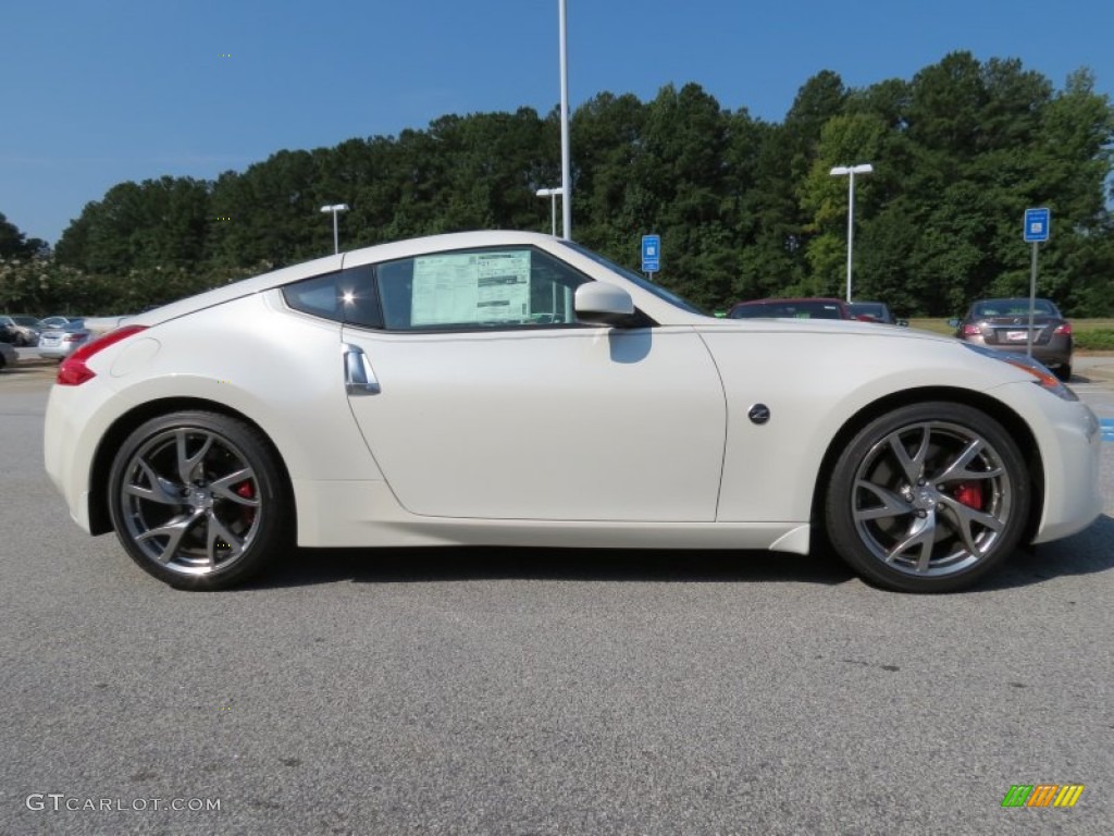 Pearl White 2014 Nissan 370Z Coupe Exterior Photo #86098141