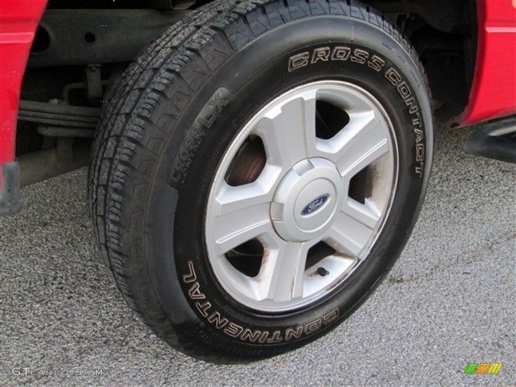 2004 F150 XLT SuperCrew - Bright Red / Medium/Dark Flint photo #4