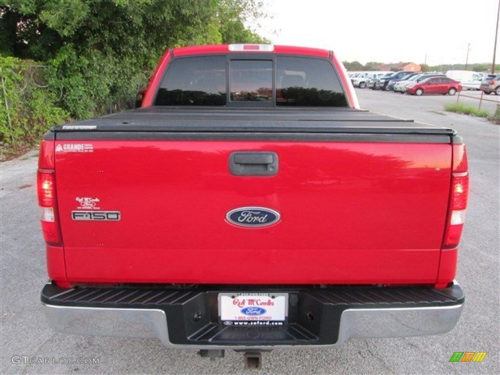 2004 F150 XLT SuperCrew - Bright Red / Medium/Dark Flint photo #5