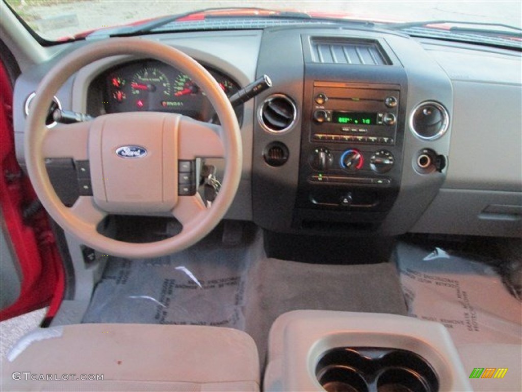 2004 F150 XLT SuperCrew - Bright Red / Medium/Dark Flint photo #10