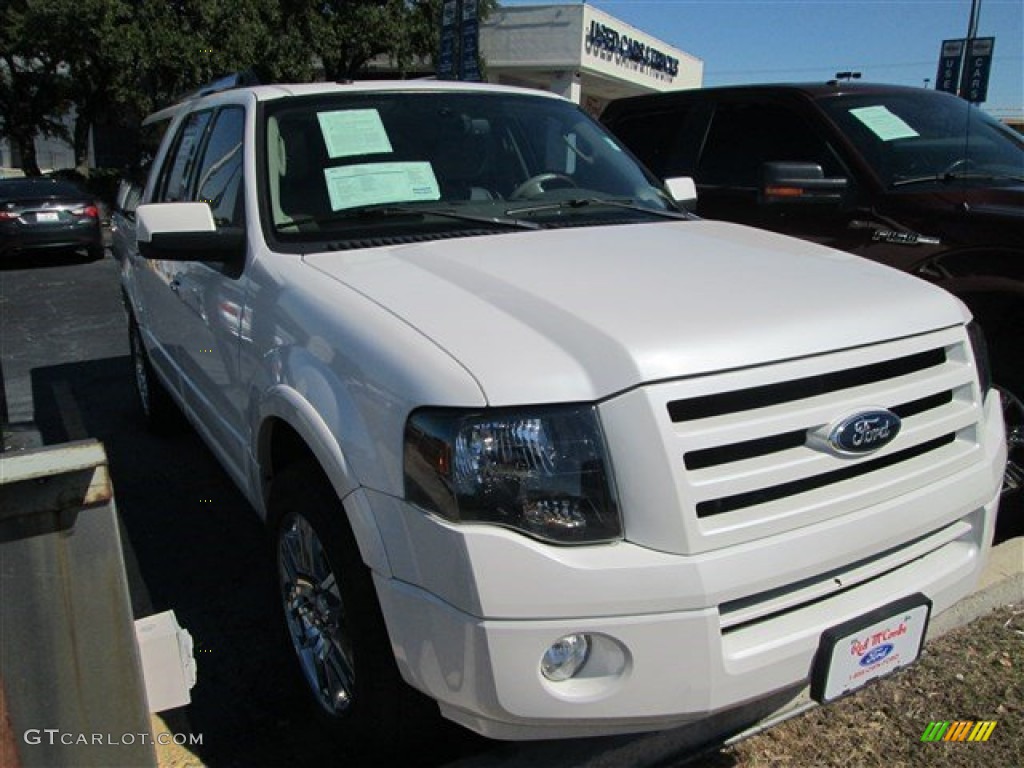 2010 Expedition EL Limited - White Platinum Tri-Coat Metallic / Stone photo #1