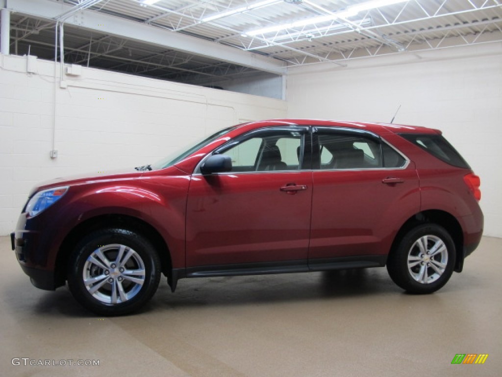 2010 Equinox LS - Cardinal Red Metallic / Jet Black/Light Titanium photo #4