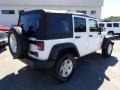 2014 Bright White Jeep Wrangler Unlimited Sport 4x4  photo #6