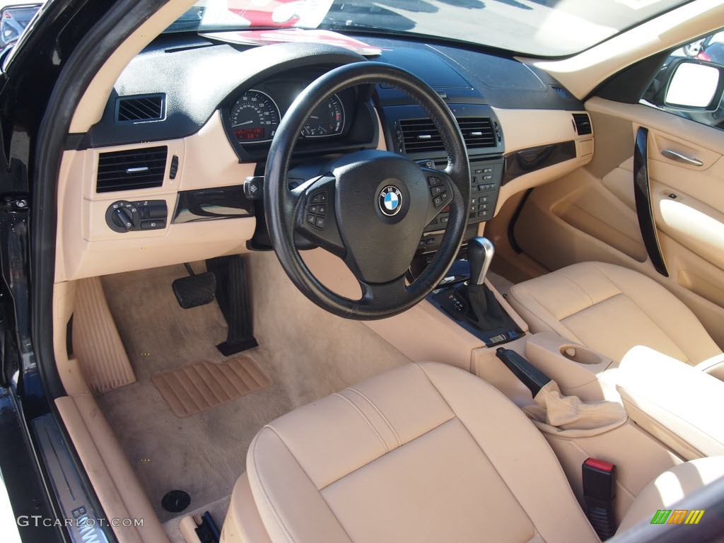 Beige Interior 2008 BMW X3 3.0si Photo #86100427