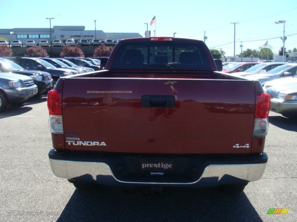 2010 Tundra Double Cab 4x4 - Salsa Red Pearl / Graphite Gray photo #5