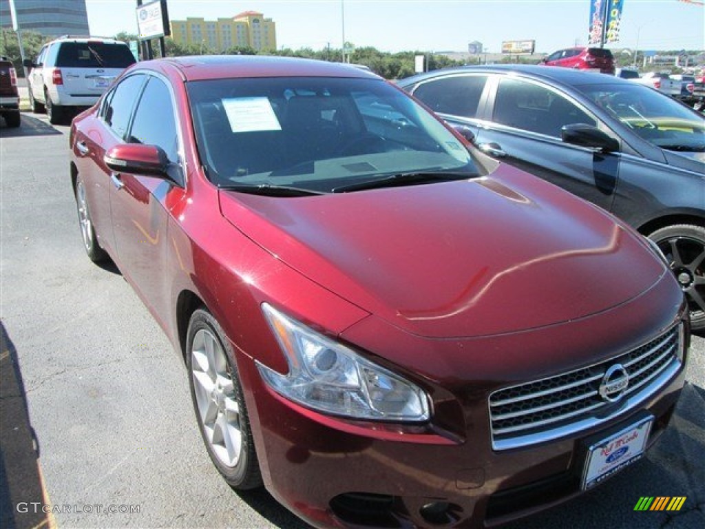 2010 Maxima 3.5 S - Tuscan Sun Red / Charcoal photo #1