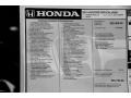 2014 Honda Accord EX-L V6 Coupe Window Sticker