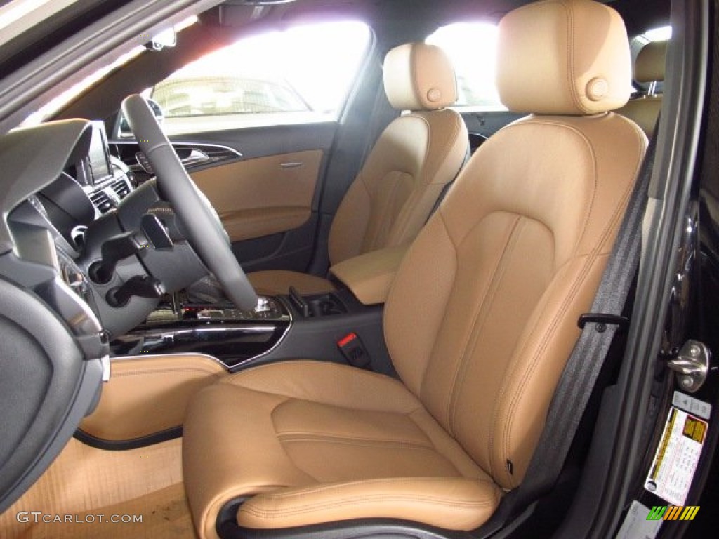 Havana Brown Audi Exclusive Interior 2014 Audi S6 Prestige