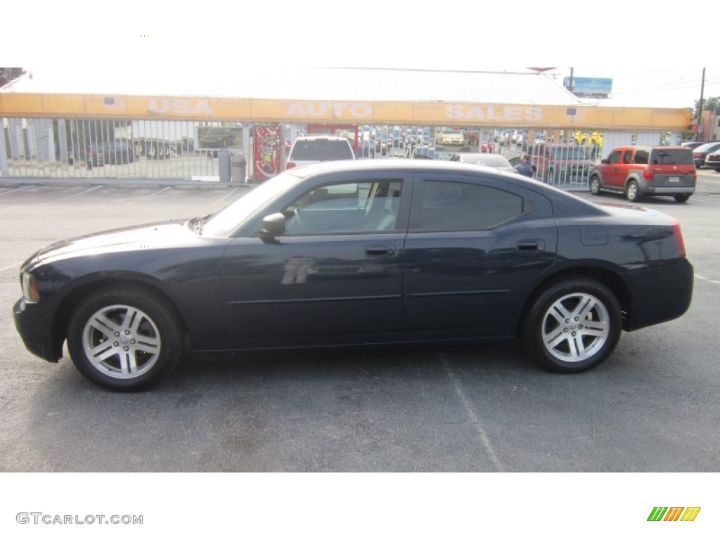 2006 Charger SE - Midnight Blue Pearl / Dark Slate Gray/Light Graystone photo #2