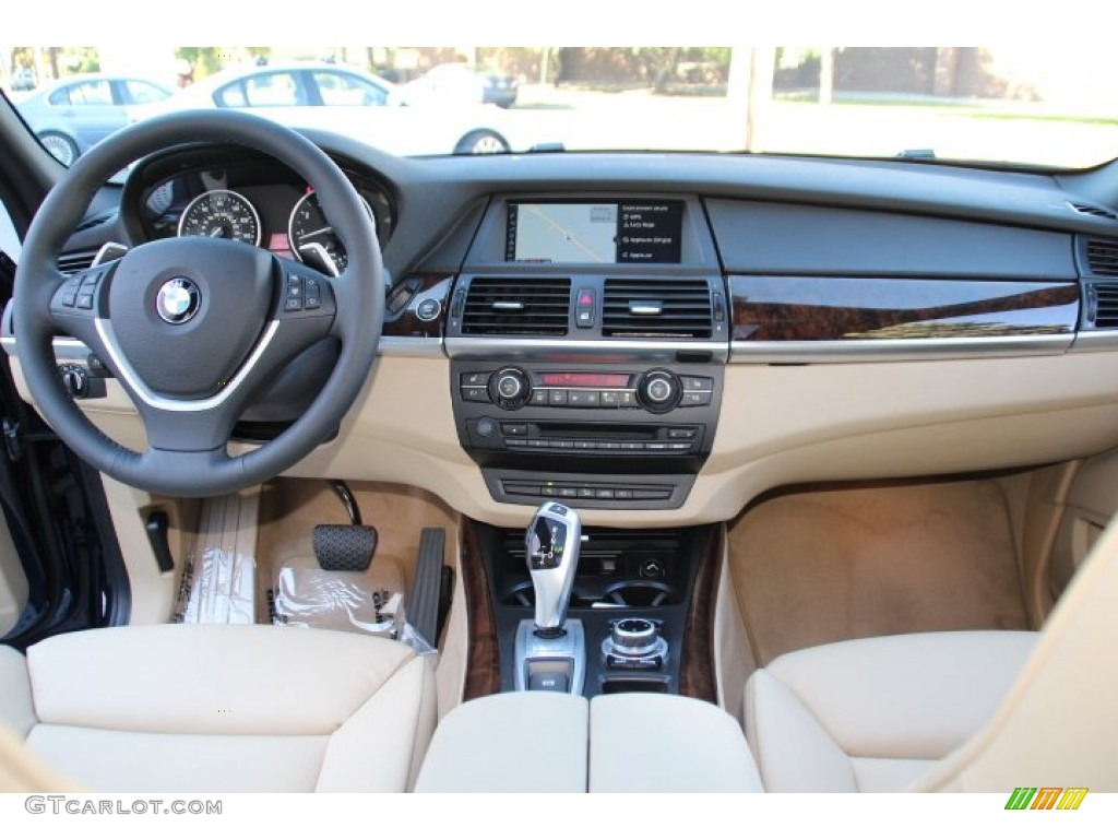 2013 BMW X5 xDrive 50i Sand Beige Dashboard Photo #86106664