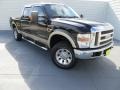 2008 Black Ford F250 Super Duty Lariat Crew Cab 4x4  photo #2